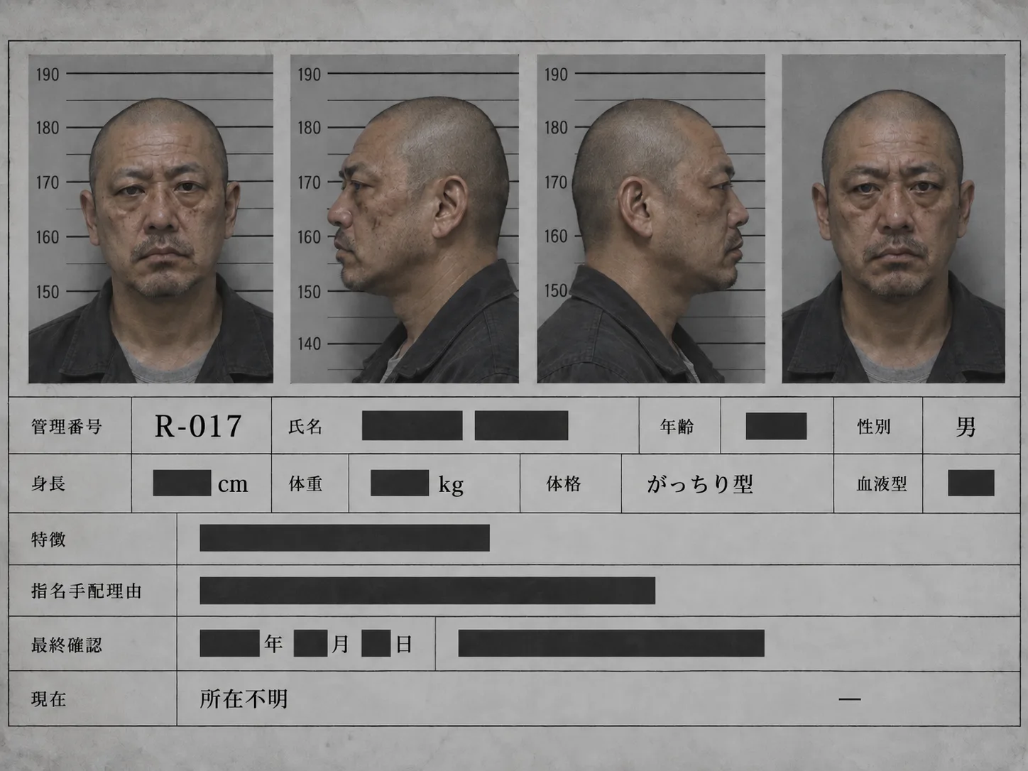 R-017の人物記録資料